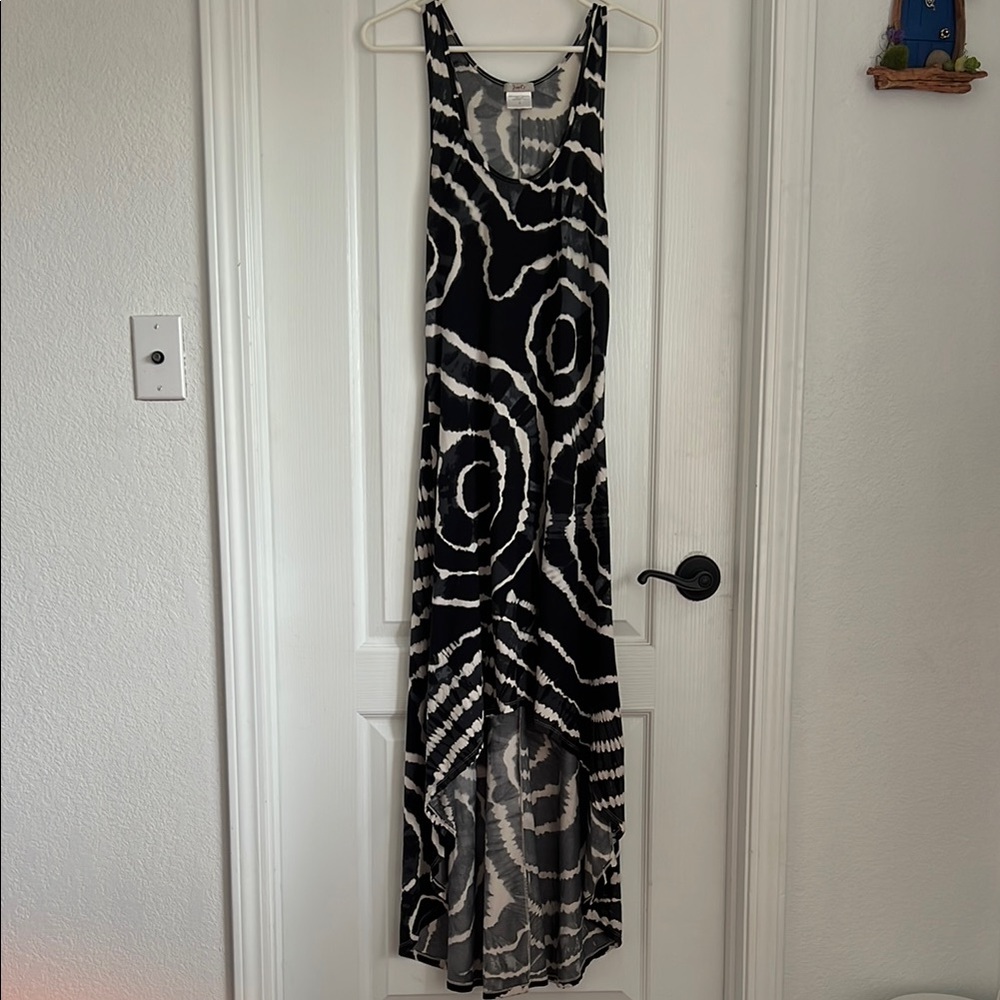 Poof Black and White Patterned Women's Dress